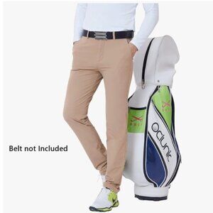 OCLUNLC Autumn Men's Golf Slim Stretch Pants Quick Dry Golf Pants